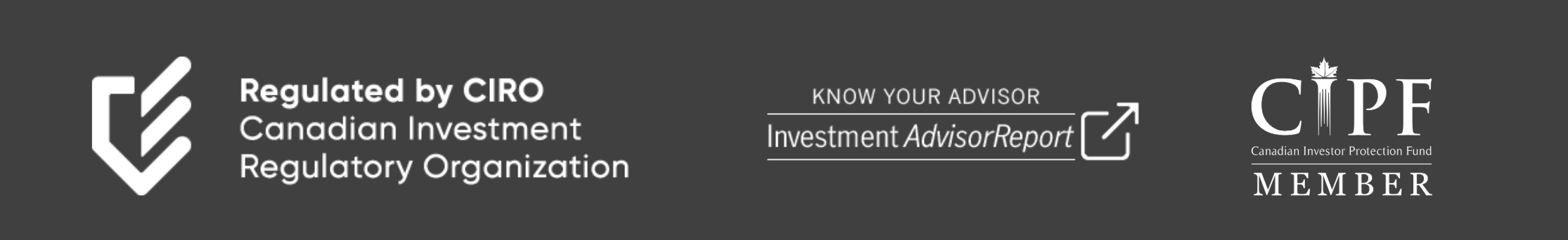 CIRO, Investment Advisor Report and CIPF member marks